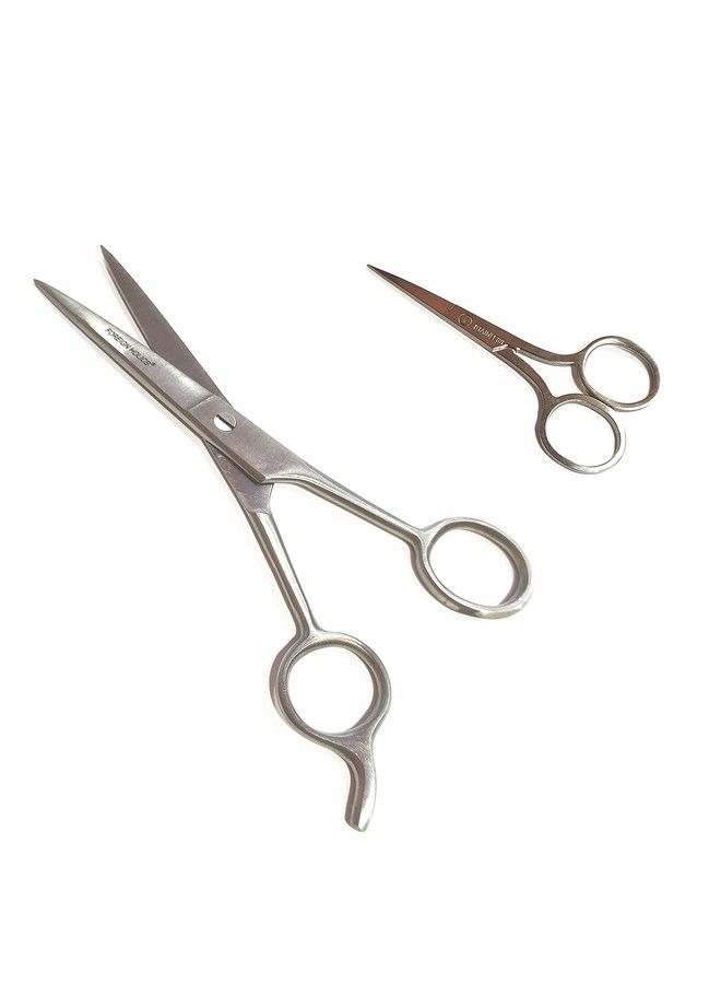 Foreign Holics Professional Hair Cutting Scissors Men Beard And Mustache Styling Trimming Scissor Stainless Steel - Image 2