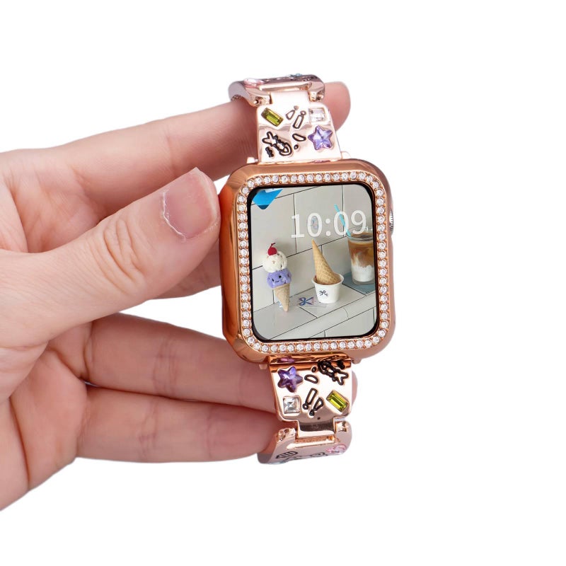 Metal Smartwatch Band for daily smartwatch wear and replacement strap in Rose Gold On The Go Use Work Use Family Use Everyday Use Home Use Travel - Image 5