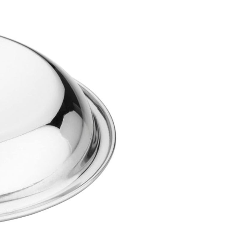 Dynore Stainless Steel 6 Pcs Multiutility Serving Plate for Mendu Vada/Dahi Vada/Daal vada/Halwa Plate - Image 3