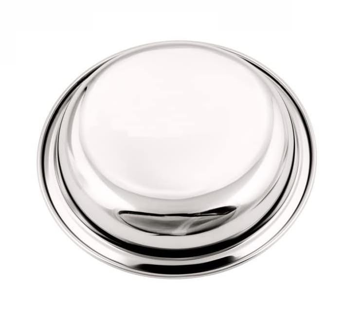 Dynore Stainless Steel 6 Pcs Multiutility Serving Plate for Mendu Vada/Dahi Vada/Daal vada/Halwa Plate - Image 2