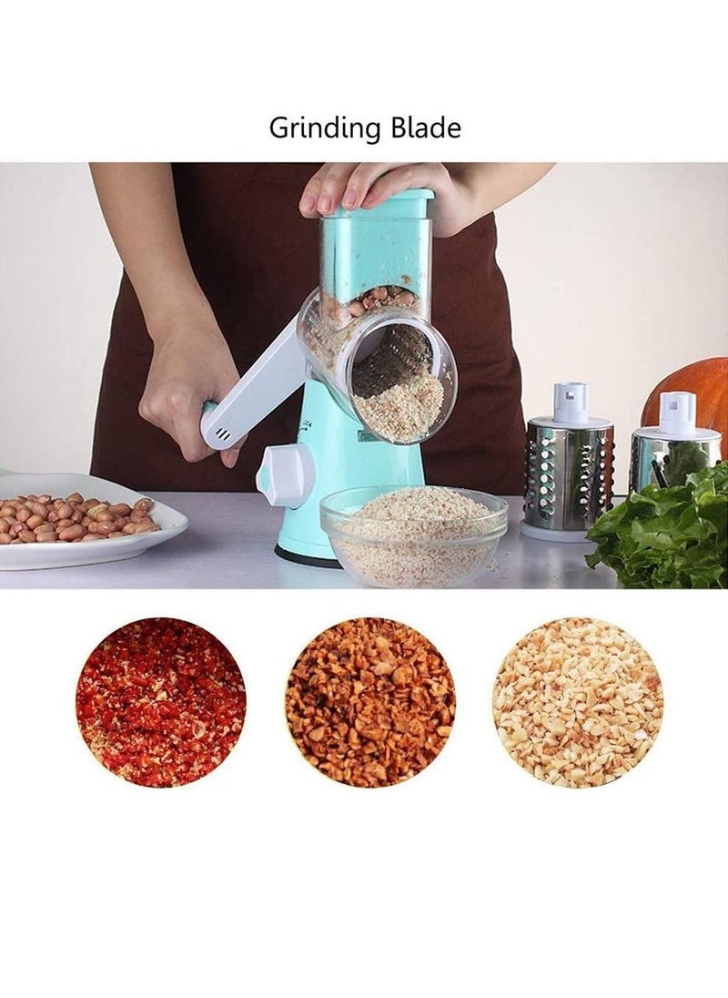 Taimi - Multi-Function Rotary Grater Vegetable Cutter Blue - Image 1