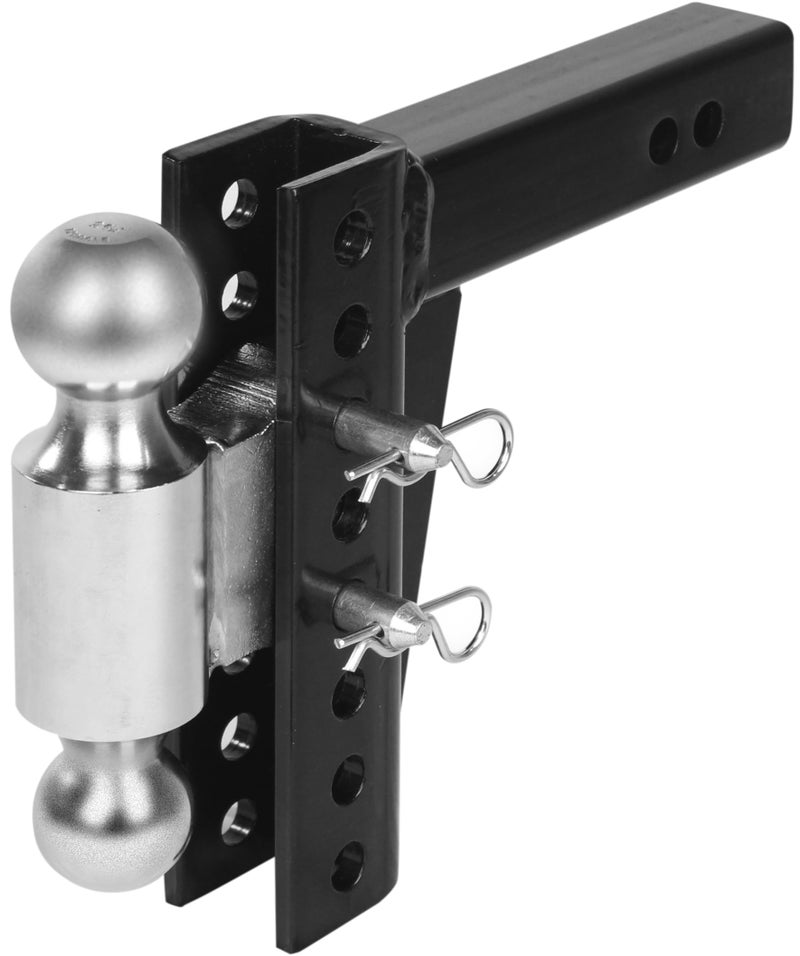MaxxHaul 50963 Adjustable Dual Ball Mount Fits 2 Inch Receiver 6 inch Drop 7.5" Rise with 2 inch and 2-5/16" Hitch Balls - Image 5