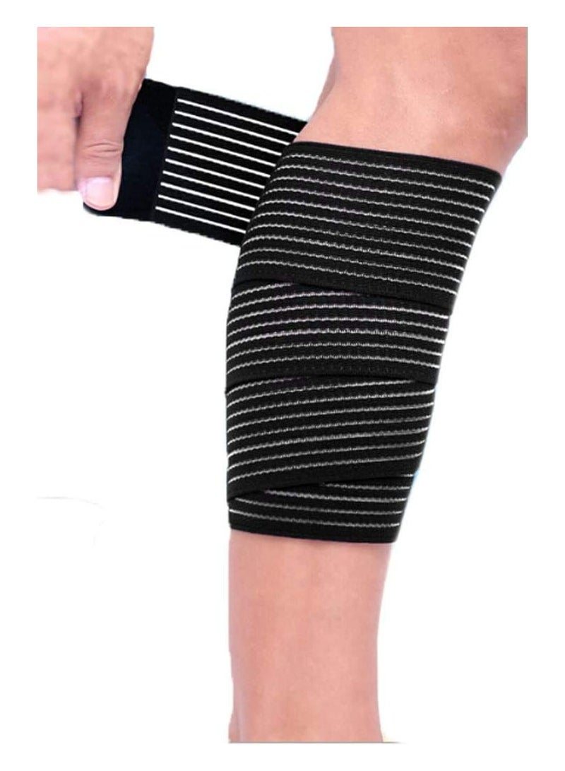 1 Pair Compression Elasticity Knee Bandage Wrap Weightlifting Squat Fitness Strap Patella Leg Thigh Calf Shin Support Brace Protector GYM Basketball Sport Tape Band -Arthritis Tendonitis Pain-relief - Image 2