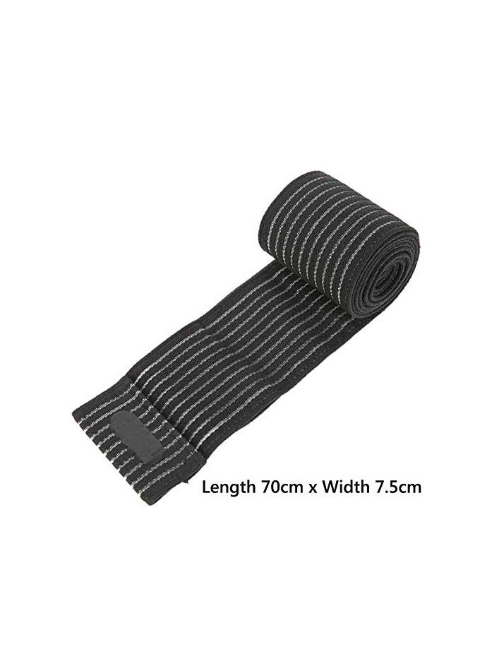 1 Pair Compression Elasticity Knee Bandage Wrap Weightlifting Squat Fitness Strap Patella Leg Thigh Calf Shin Support Brace Protector GYM Basketball Sport Tape Band -Arthritis Tendonitis Pain-relief - Image 3