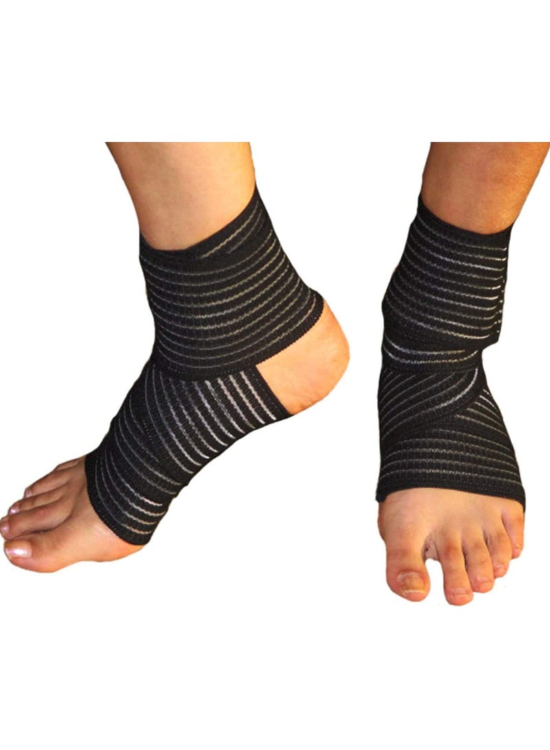 1 Pair Compression Elasticity Knee Bandage Wrap Weightlifting Squat Fitness Strap Patella Leg Thigh Calf Shin Support Brace Protector GYM Basketball Sport Tape Band -Arthritis Tendonitis Pain-relief - Image 4