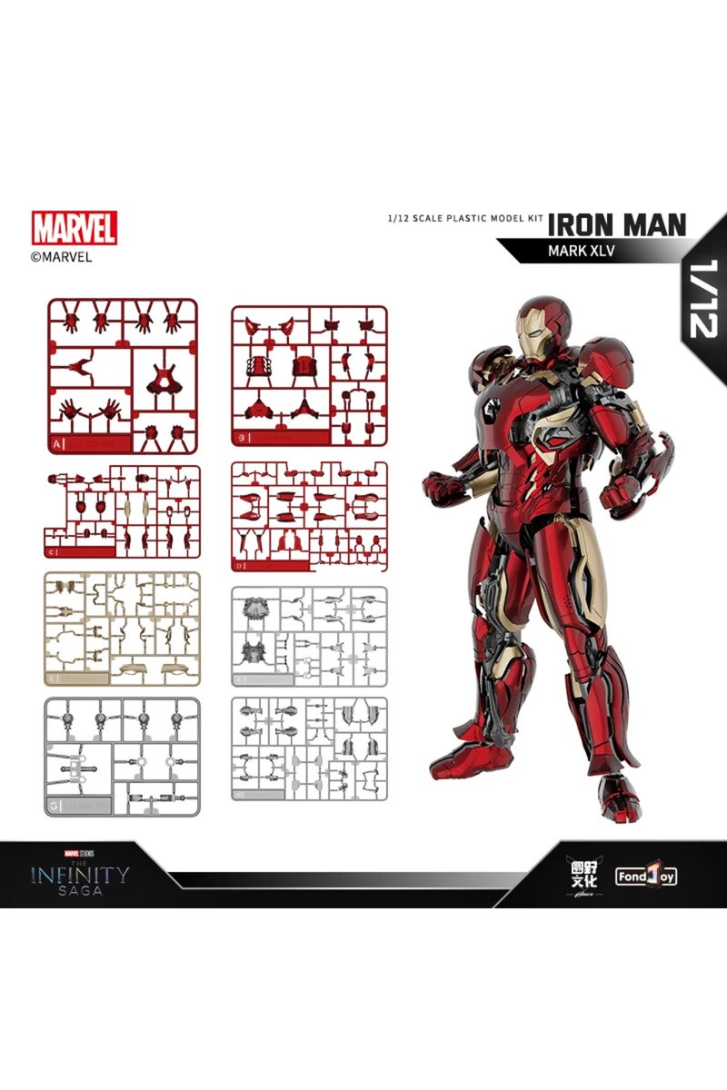withbox mk45 New Fondjoy Iron Man Mk45 Assembled Model Action Figure 1/12 Iron Man Model Collectible