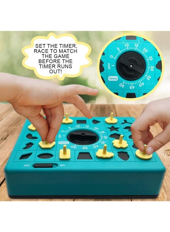لعبة مطابقة ألغاز الدماغ ذات الوقت المناسب، ألعاب تعليمية للوالدين والطفل، ألعاب تعليمية ممتعة، لعبة صدمة الوقت - Image 4