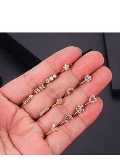 SYOSI Nose Cuffs for Non Pierced,Fake Nose Hoop Rings for Women,African Nose Cuff Faux Septum Nose Piercing CZ Hoop Rings Clip On  - Image 3
