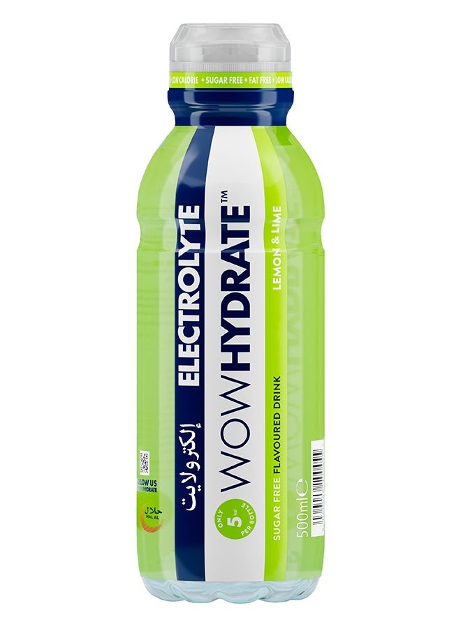 WOW Hydrate Electrolyte And Vitamin Water Lemon And Lime 500 ML  - Image 1