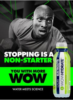 WOW Hydrate Electrolyte And Vitamin Water Lemon And Lime 500 ML  - Image 3
