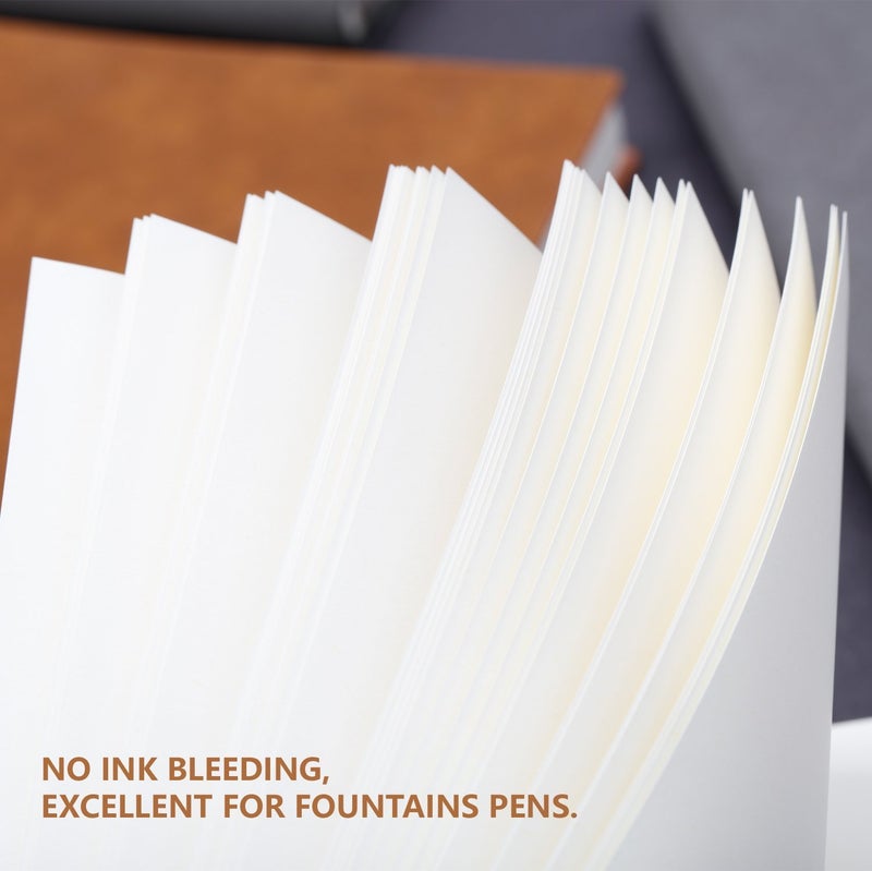 Lemome Blank Notebook Sketchbook with Premium Thick Paper - Dividers Gift - Hardcover Plain, A5, 8.4 x 5.7 inch - Image 4