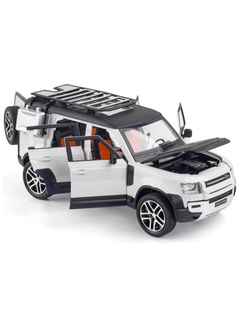 Toy Box Land Rover Defender Car Model Alloy Diecast Metal SUV Toy Car Model Simulation Vehicles Toys For Children Gifts Collection - Image 3
