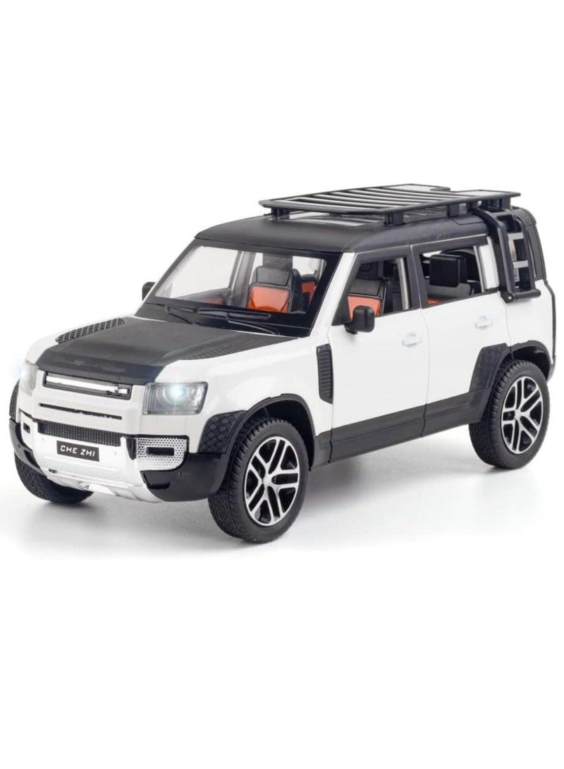 Toy Box Land Rover Defender Car Model Alloy Diecast Metal SUV Toy Car Model Simulation Vehicles Toys For Children Gifts Collection - Image 2