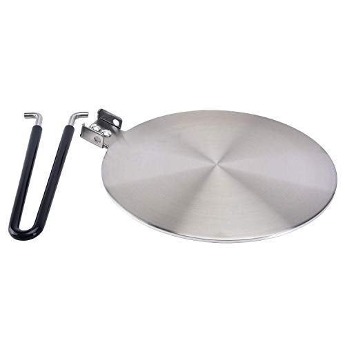 CozyKit Heat Diffuser Stainless Steel Induction Adapter Plate Coffee Milk Cookware Induction Hob Heat Cooking Diffuser for Electric Stove 7.5inch - Image 2