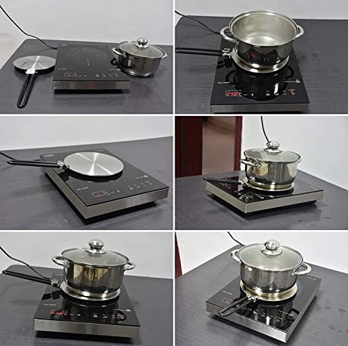 CozyKit Heat Diffuser Stainless Steel Induction Adapter Plate Coffee Milk Cookware Induction Hob Heat Cooking Diffuser for Electric Stove 7.5inch - Image 3