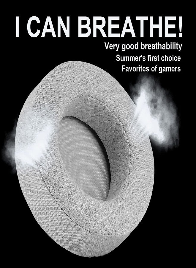 defean Upgrade VirtuosoXT Gray Thicker Earpads - Ear Cushion Compatible with Corsair Virtuoso RGB Wireless SE/Virtuoso XT Gaming Headset, Breathable, High-Density Noise Cancelling Foam, Added Thickness - Image 2