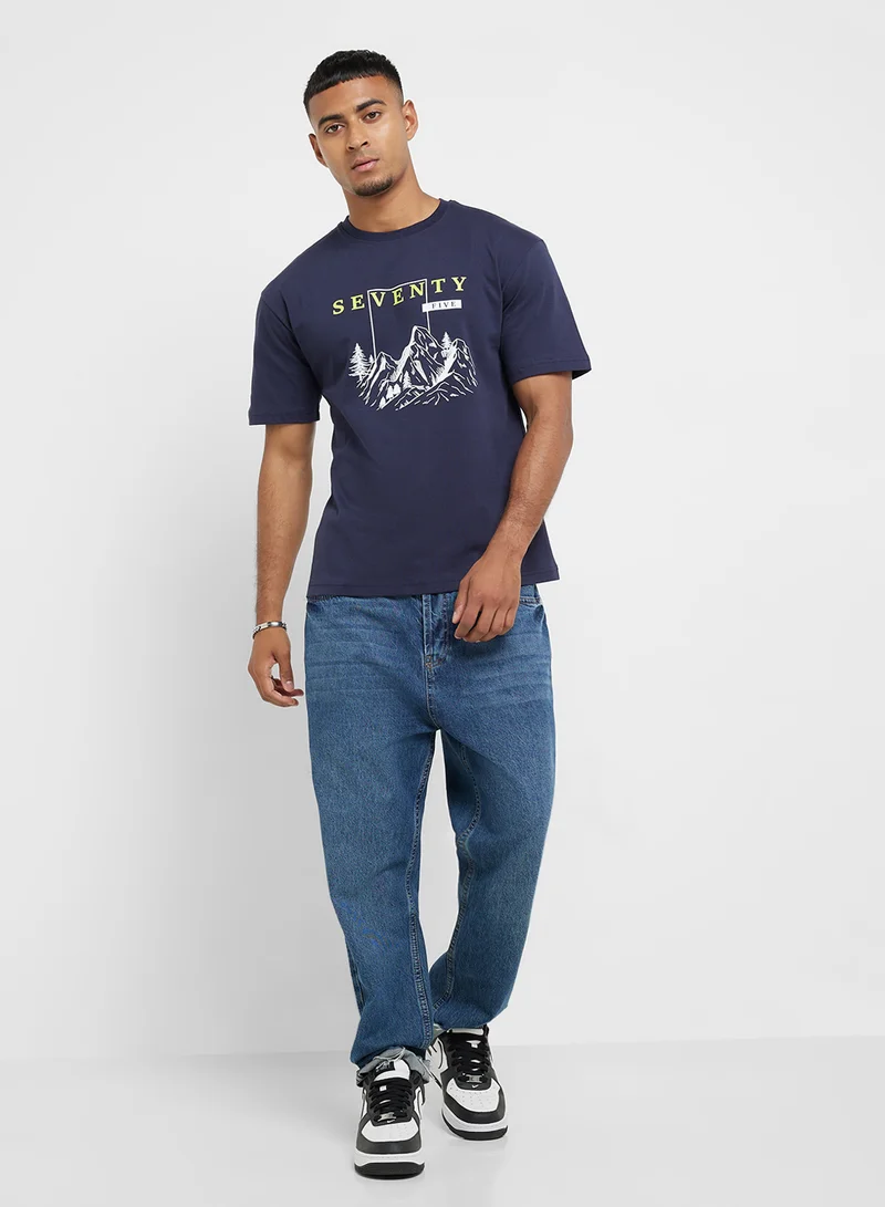 Seventy Five Graphic Print T-Shirt