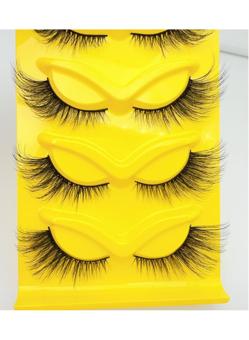 Reusable Long Lasting Natural False Eyelashes Ladies Party False Eyelashes 3D Curl (5 Pairs) - Image 2