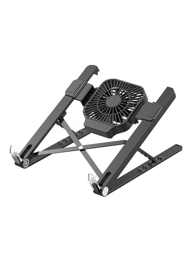 Loquat Portable Laptop Stand with Cooling Fan Black 