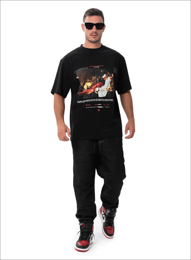 Tanjim Squad TANJIM SQUAD - OPULENCE T-SHIRT BLACK