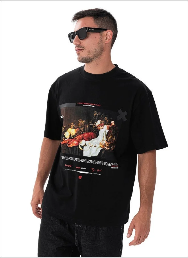 TANJIM SQUAD - OPULENCE T-SHIRT BLACK