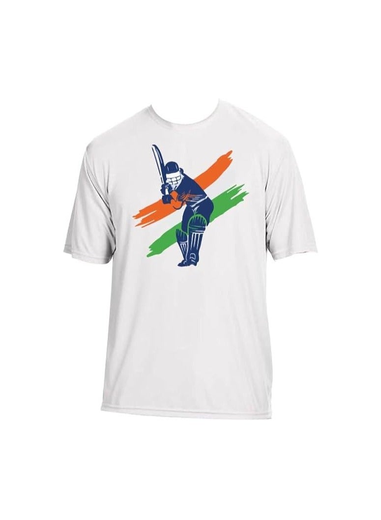 India Unisex Sports Blue Jersey - T-shirt, Drawstring Bag, Cap, and Scarf - Perfect for Indian Cricket Fans and Cricket Lovers - Ideal for Matches  - Image 5