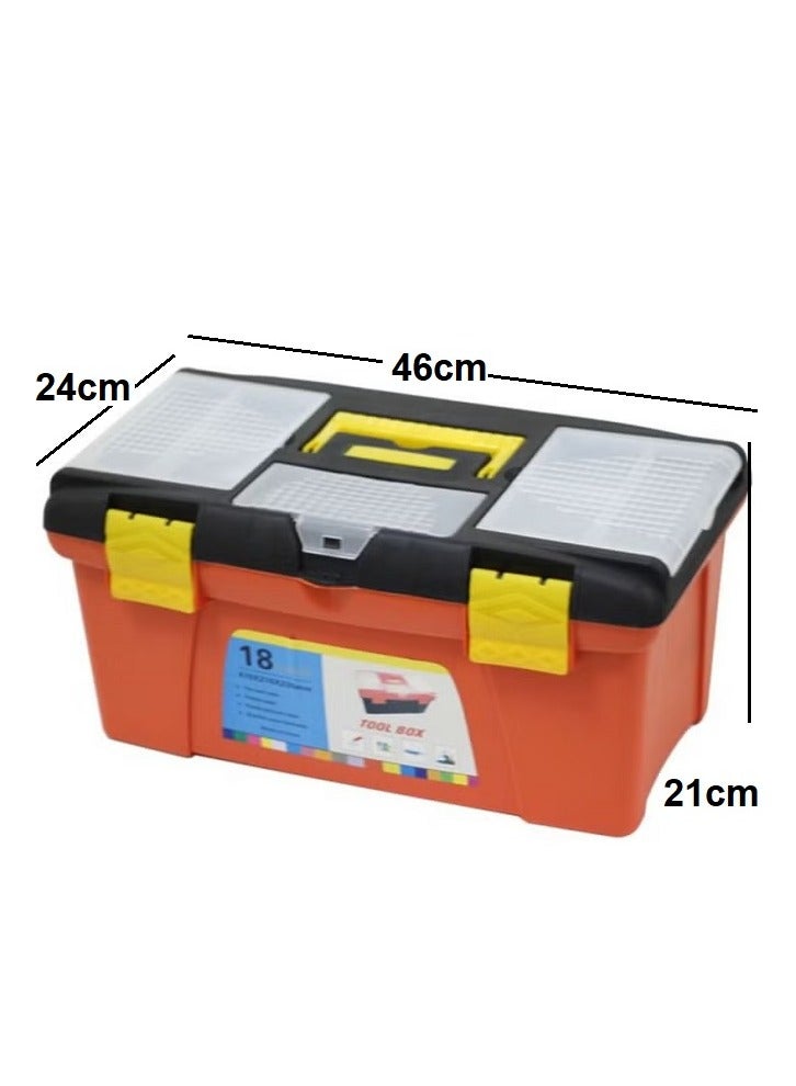تول صندوق عدة بلاستيكي قوي ومتعدد الإستعمالات - Image 2