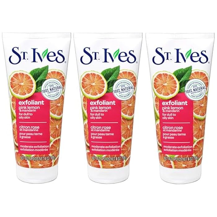 ST. Ives St Ives Scrub, Even & Bright Pink Lemon & Mandarin Orange 6 Ounce (Pack of 3) by St. Ives - Image 1