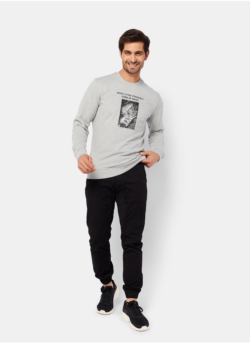 Coup - Slogan Print Sweatshirt - Image 1