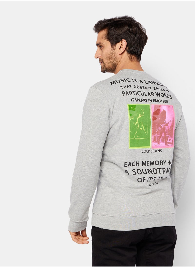 Coup - Slogan Print Sweatshirt - Image 1