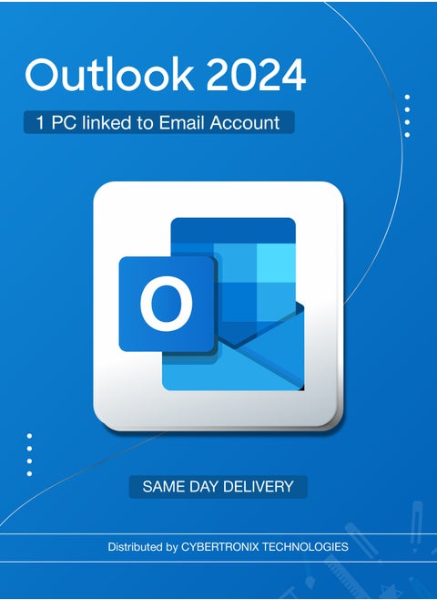 Microsoft Outlook 2024 1PC | Linked to Email Account | Digital License | Same-Day Delivery