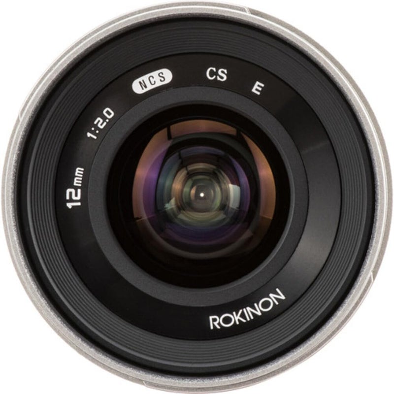 Rokinon Rokinon 12mm F2.0 Ultra Wide Angle Lens for Sony E, Silver  - Image 2