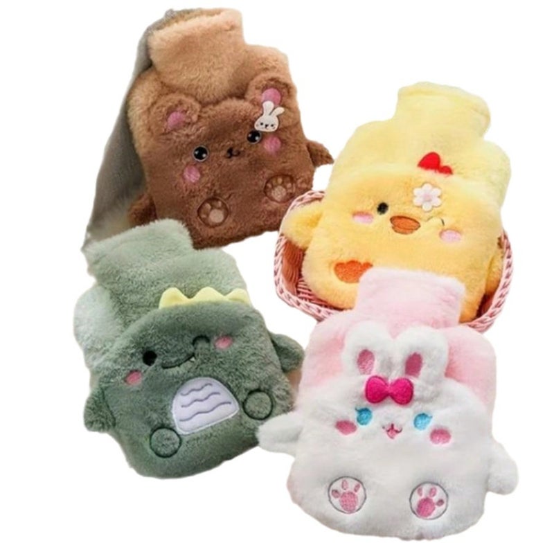 Cartoon Plush Toy Removable And Washable Pvc Thickeneded Water-Filled Water Bottle Hand Warmer Foot Warmer Water Bottle Labeling - Image 5
