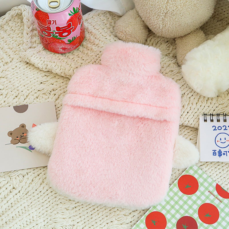 Cartoon Plush Toy Removable And Washable Pvc Thickeneded Water-Filled Water Bottle Hand Warmer Foot Warmer Water Bottle Labeling - Image 4