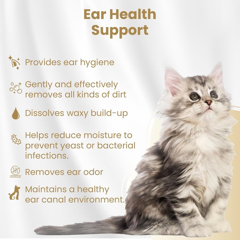 Bio PetActive Easy clean surface Cat and Dog Ear Cleaning Solution - 100 ML Global simple assemble options - Image 2