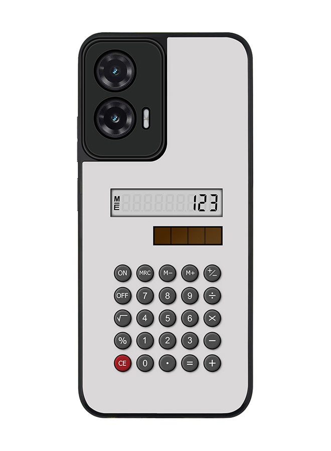 Stylizedd For Motorola Moto G35 Case,Slim fit Camera Protection, Shockproof Thin Phone cover  - Calc (White)