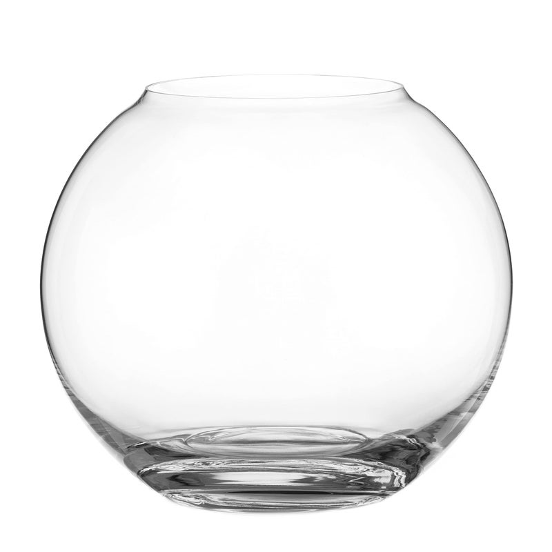 Sphere Vase  Decorative Crystal Glass Vase  Rounded Globe Fish Bowl Shape Ideal for Bouquets and Other Decorations  175cm