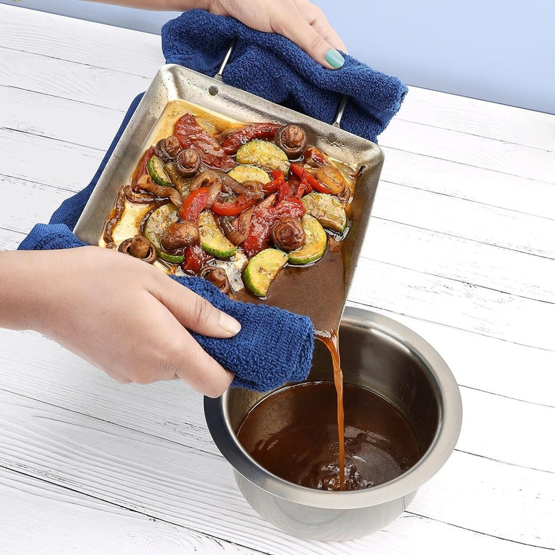 Luckam Beer Can Chicken Roaster Stand, Stainless Steel Vertical Rack Barbecue Accessory, Chicken Roaster Holder with Drip Pan for Oven, Grill, BBQ and Smoker, 1 Pcs - Image 5