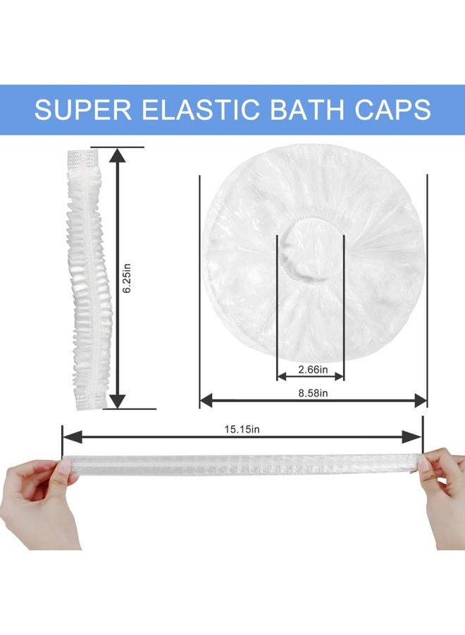 Ceizioes 150 PCS Upgrade Disposable Shower Caps. Ceizioes Waterproof Hair Bath Caps. Thickening Shower Cap for Women Kids Girls. Hotel and Hair Salon. Travel Spa. Home Use Beauty Salon - Image 5