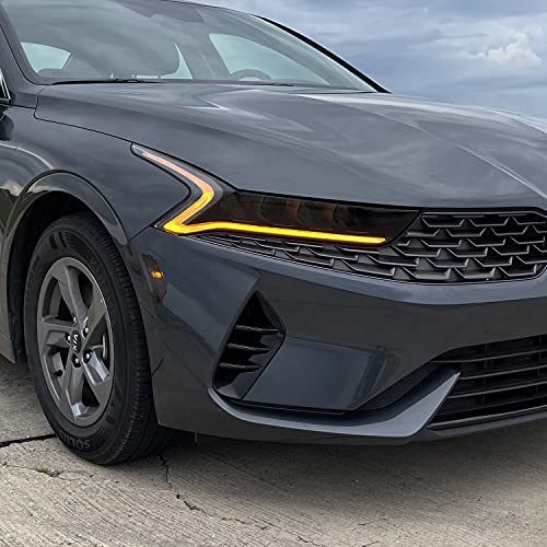 SlickMod PreCut Vinyl Smoke Tint for 2021-2022 Kia K5 Sidemarker (3. Front Sidemarker, 20 Dark Smoke) - Image 5