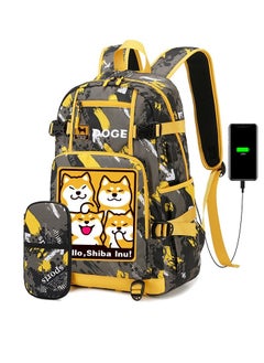 Cartoon Middle School Student Backpack Primary School Student Large Capacity School Bag Pencil Case Set 47*14*30cm
