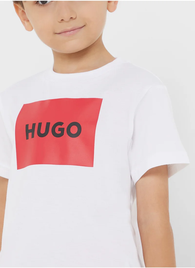 هوجو Kids Logo T-Shirt
