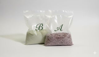 Meridian Hydroponics Nutrient Solution, A+B System, Concentrated Powder, 104g & 183g