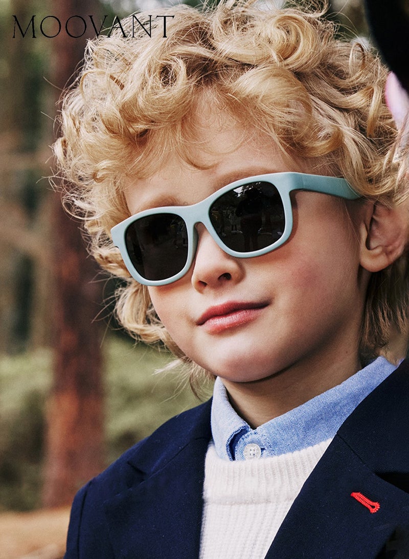 Moovant 2 Pcs Baby Polarized Sunglasses UV400 Protection Cute Beach Holiday Outdoor Sun Glasses with Lightweight Flexible TPEE Frame and Elastic Strap for Boys & Girls Age 0-3 - Image 2