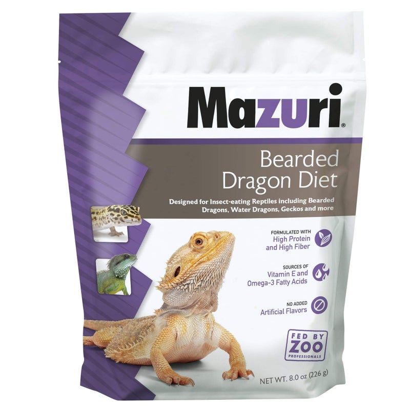 Mazuri | Bearded Dragon Food - Insect Portion of a Complete Diet | 8 Ounce (8 oz) Bag - Image 1