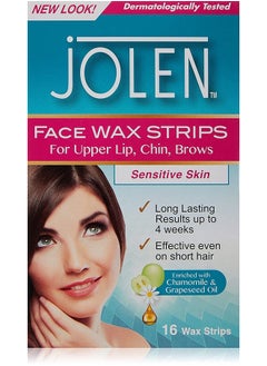 jOLEN Jolen Wax Strips 16 Sensitive Skin  - Image 1