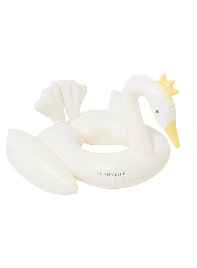 SUNNY LIFE Kids Swan Pool Ring | Inflatable Swan Swim Ring for Kids | Swan-Shaped Pool Float | Summer Water Toy | Kids Swimming Pool Accessories - Image 1