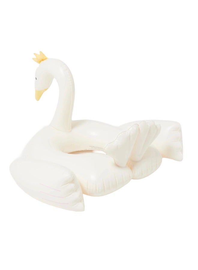 SUNNY LIFE Kids Swan Pool Ring | Inflatable Swan Swim Ring for Kids | Swan-Shaped Pool Float | Summer Water Toy | Kids Swimming Pool Accessories - Image 2
