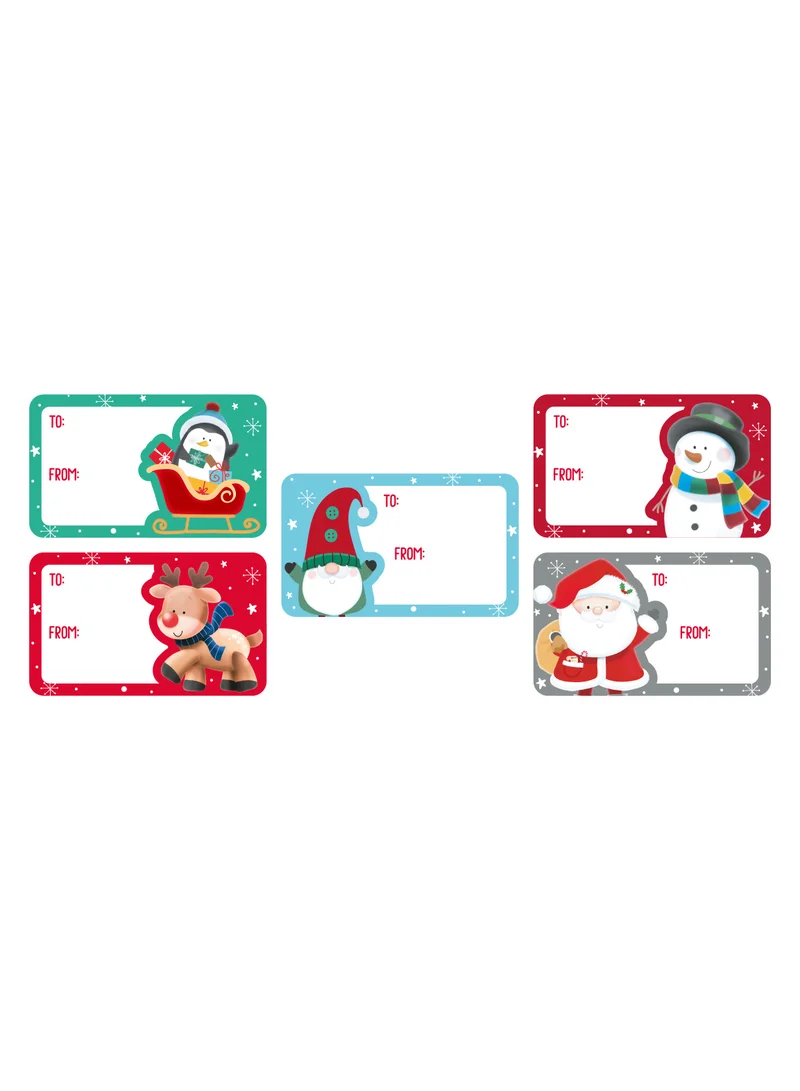 EuroWrap Christmas Stickers - 50 Pack