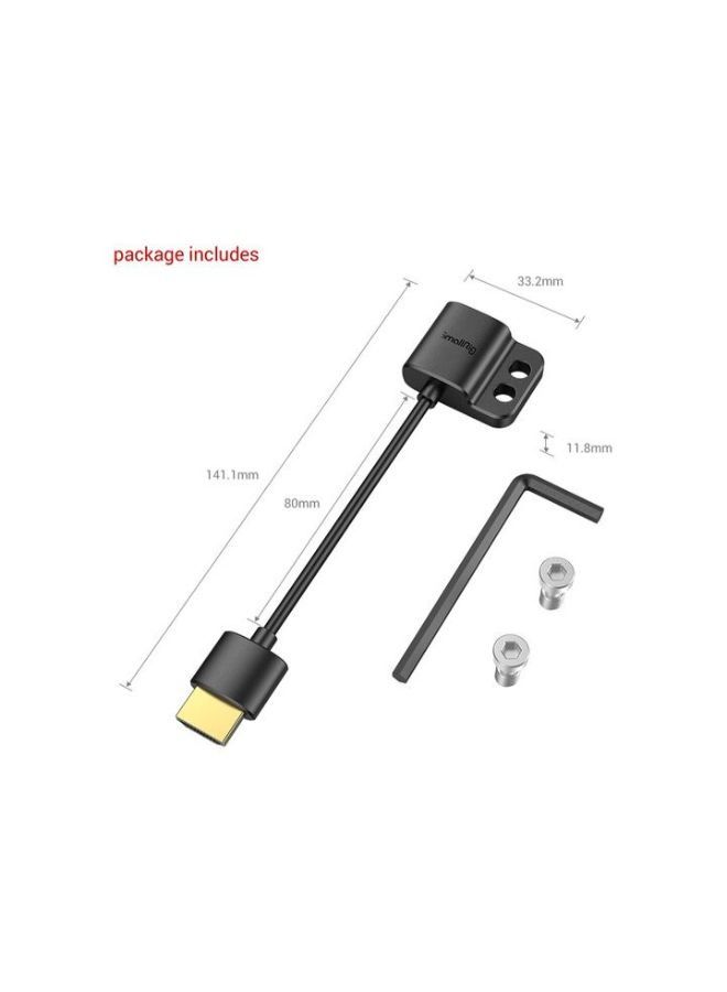 SMALLRIG ULTRA SLIM 4K HDMI ADAPTER Full HDMI Male to Full HDMI Female (A TO A) 3019 - Image 3